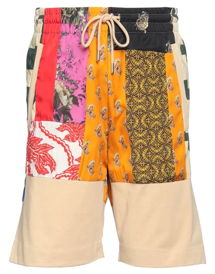 Мужские шорты Dries van Noten Lorenz_SP пэчворк, бежевые