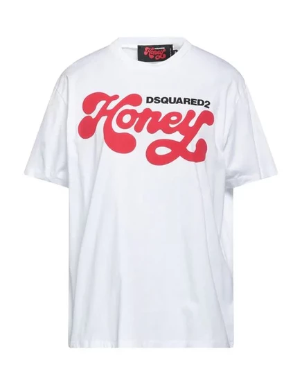 Женская футболка DSquared2 с логотипом, белая