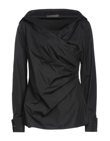 Женская рубашка Max Mara JADR хлопковая, чёрная