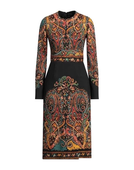 ETRO Платье миди чёрный