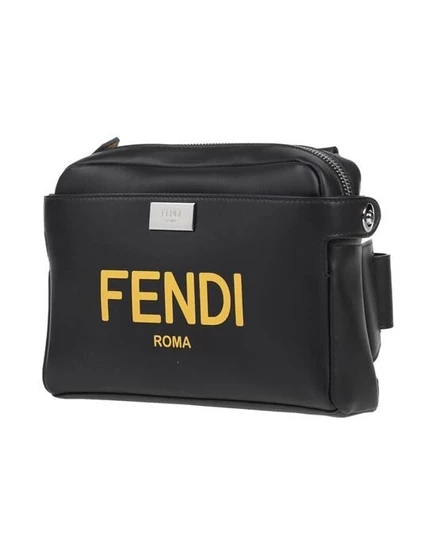 Женская поясная сумка Fendi из телячьей кожи, черная