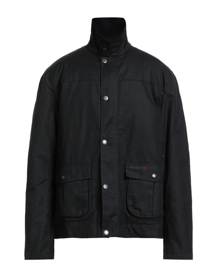 Мужская куртка Barbour парусиновая вощеная, черная
