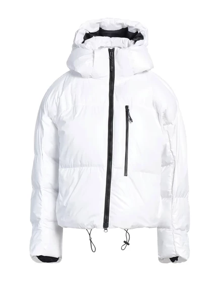 Женская короткая стёганая куртка Adidas by Stella McCartney, белая