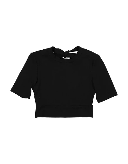 Женская футболка Unlabel kids хлопковая, черная