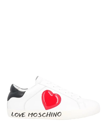 Женские кеды Love Moschino AGATA кожаные, белые