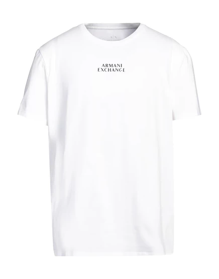 Мужская футболка Armani Exchange с логотипом, белая