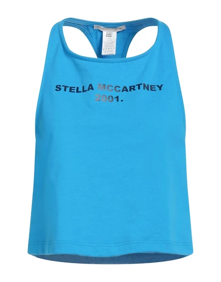 Женский топ stella mccartney papermag без рукавов лазурный