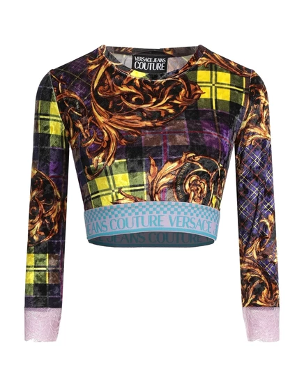 Женский топ Versace Jeans Couture, фиолетовый
