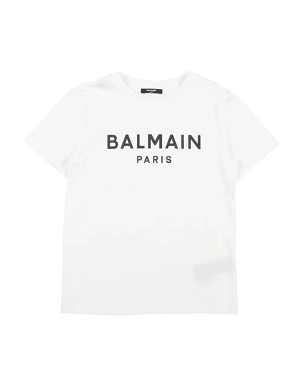 Мужская футболка Balmain с логотипом, белая