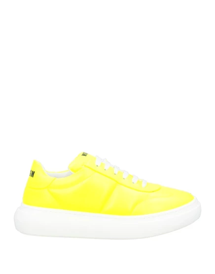 Женские кеды MSGM JUNIOR кожаные, жёлтые