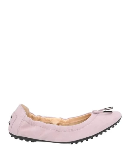 Женские балетки Tod's замшевые, сиреневые