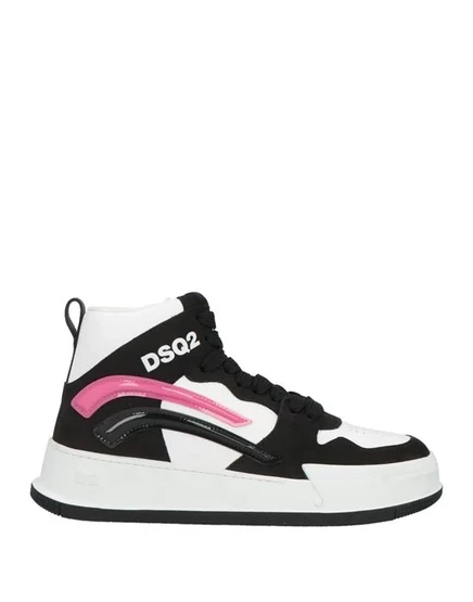 Женские высокие кеды Dsquared2, чёрные