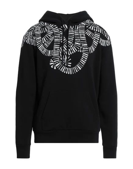 Мужское худи Marcelo Burlon с принтом, черное