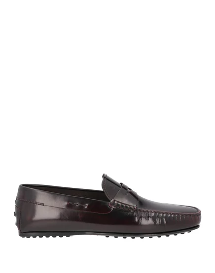 Мужские лоферы Tod's Papermag, кожаные, бордовые