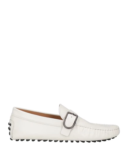 Мужские лоферы Tod's Papermag, кожаные, молочно-белые