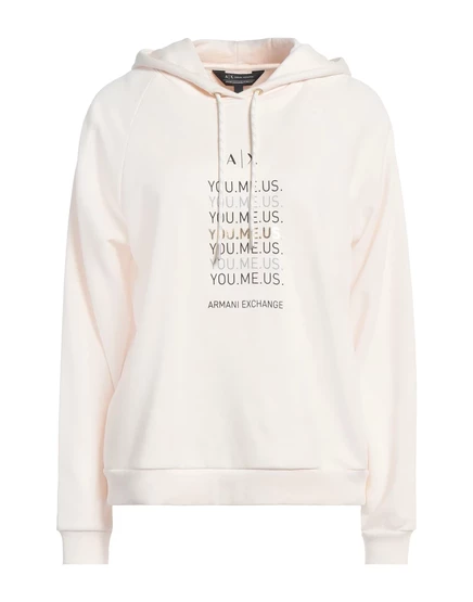 Женское худи Armani Exchange Hamish, молочное