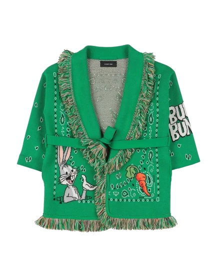 Женский кардиган Alanui KIDS, шерстяной, зелёный