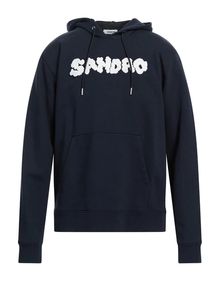 Мужское худи Sandro PAPERMAG, темно-синее