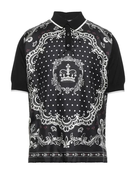 DOLCE&GABBANA Поло чёрный