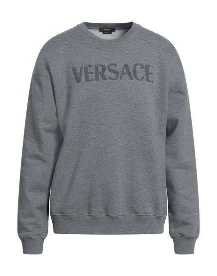 Мужская толстовка Versace с декором, серая