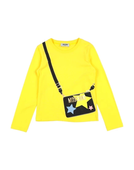 Женская футболка MOSCHINO teen, жёлтая
