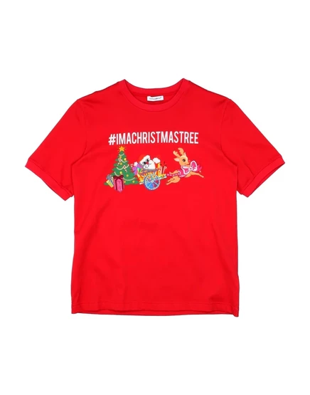 Женская футболка Dolce & Gabbana JUNIOR, красная