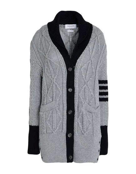 THOM BROWNE Кардиган светло-серый