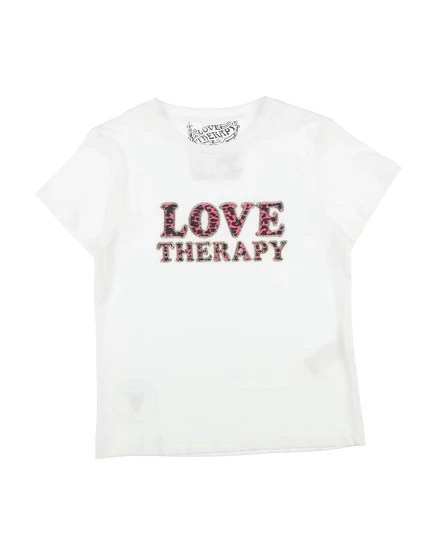 Женская футболка Love Therapy с вышивкой, белая
