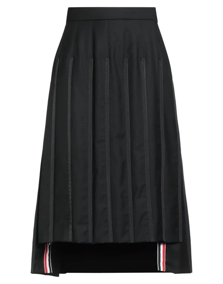 Женская юбка миди Thom Browne, плиссированная, черная