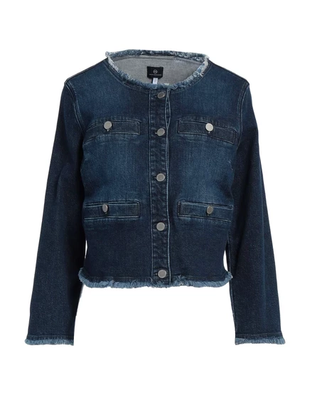 Женская джинсовая куртка AG Jeans Papermag, синяя