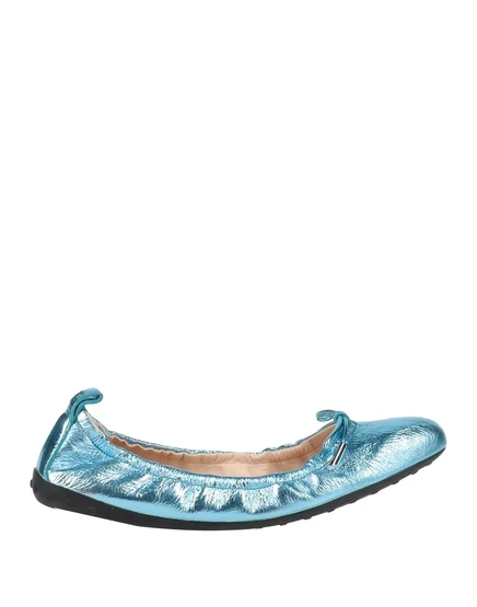 Женские балетки Tod's с бантом, лазурные