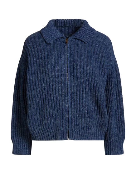 Женский кардиган Maison Margiela в рубчик, синий