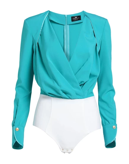Женское боди Elisabetta Franchi, бирюзовое