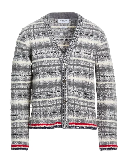 Мужской кардиган Thom Browne Wonderwoman, серый