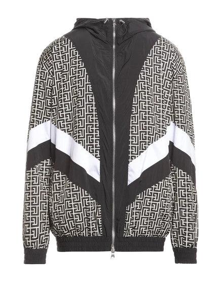 Мужская ветровка Balmain PAPERMAG, черная