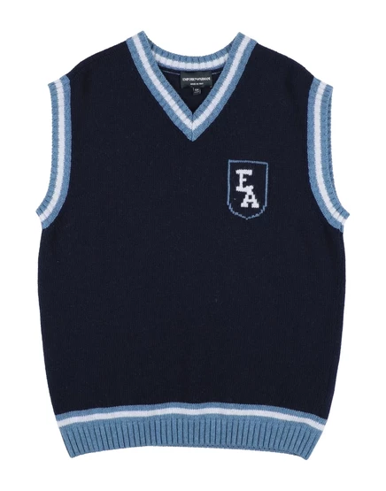 Детский джемпер Emporio Armani Junior, темно-синий