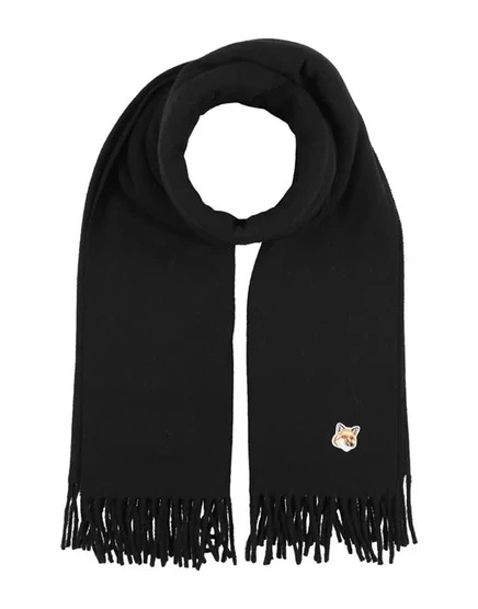MAISON KITSUNÉ Шарф чёрный