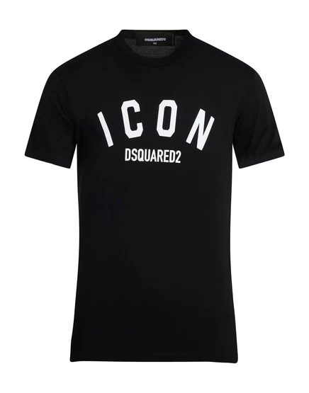 Мужская футболка DSquared2 с логотипом, чёрная