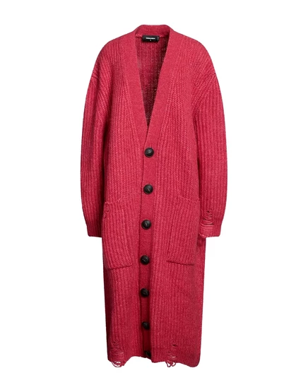 Женский кардиган Dsquared2 Papermag из альпаки, гранатовый