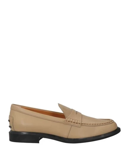 Женские мокасины Tod's кожаные пенни-лоферы, хаки