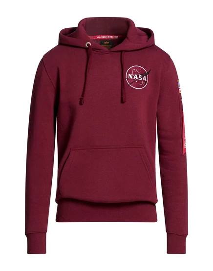 Мужское худи Alpha Industries JADR, бордовое