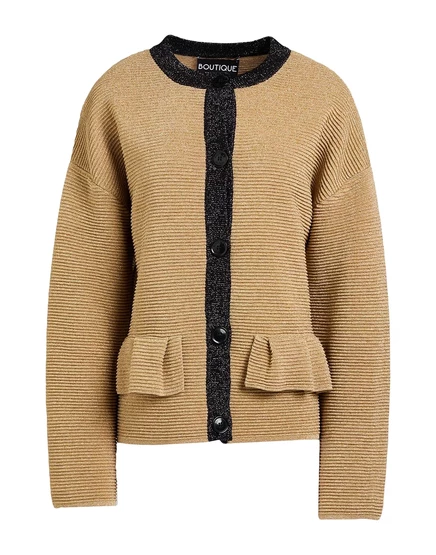 Мужской кардиган Boutique Moschino с металликом, золотистый