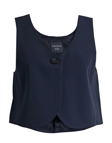 EMPORIO ARMANI Tailored Vests иссиня-чёрный
