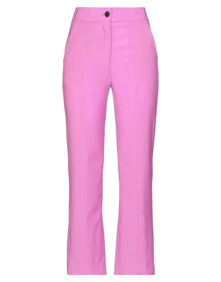 Женские брюки MSGM Agata клёш, сиреневые