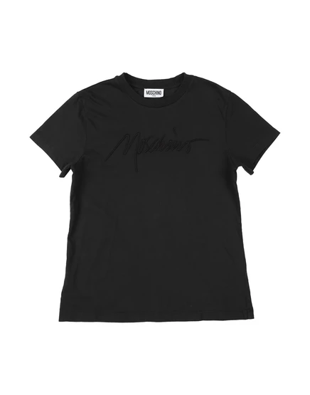 Футболка MOSCHINO teen JUNIOR, черная