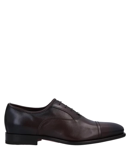Мужские оксфорды Santoni, темно-коричневые