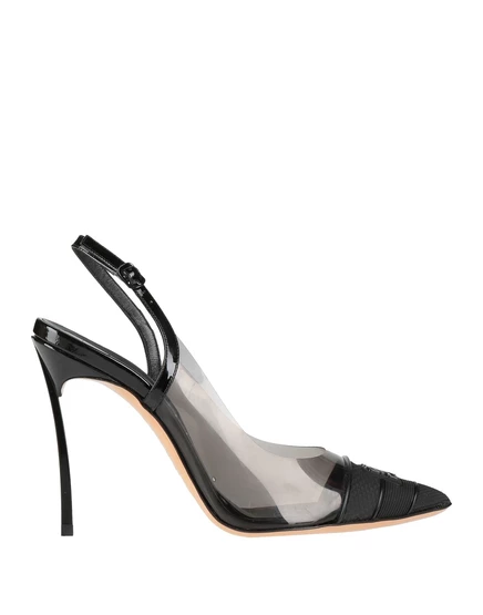 Женские туфли Casadei Pumps на шпильке с ремешком, черные
