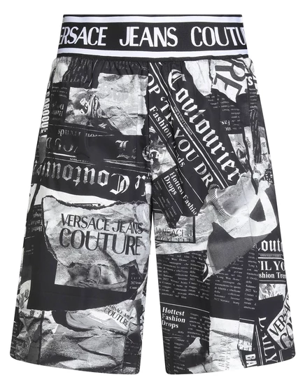 Мужские бермуды Versace Jeans Couture, черные