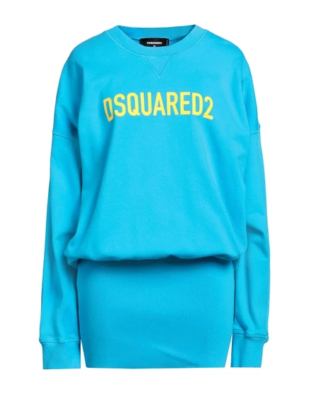 Женское платье-футболка DSquared2 Wonderwoman, лазурное