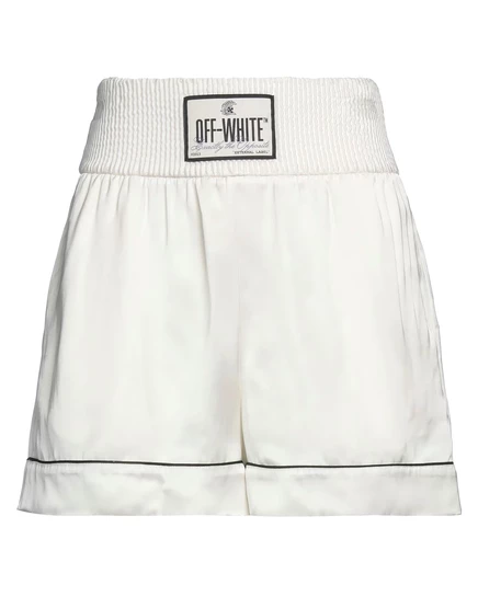 Женские шорты Off-White Wonderwoman, спортивные, молочные